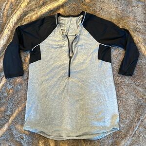 Lululemon 1/4 Zip Top Tee Shirt Small